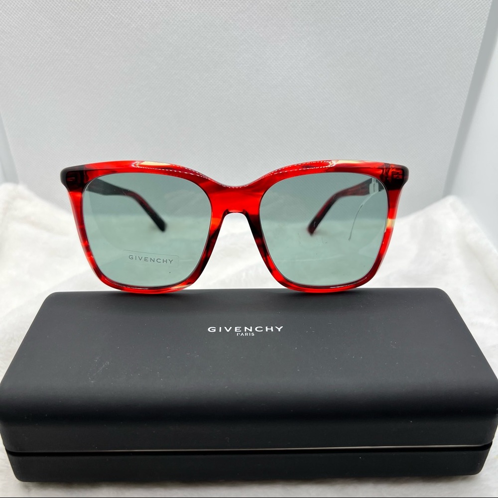 Givenchy Sunglasses New Authentic Transparent Red